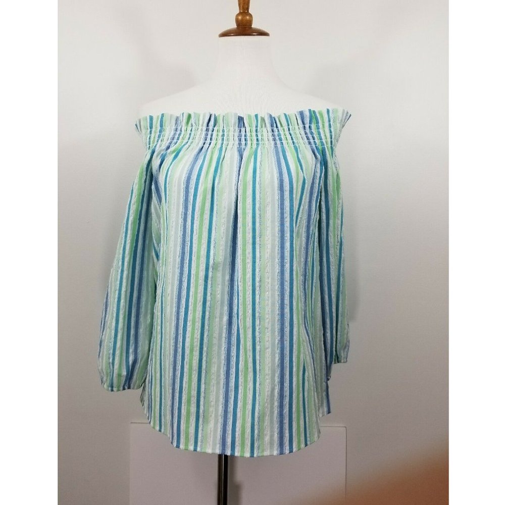 Cynthia Steffe Aqua Dream Off Shoulder - Size Xs